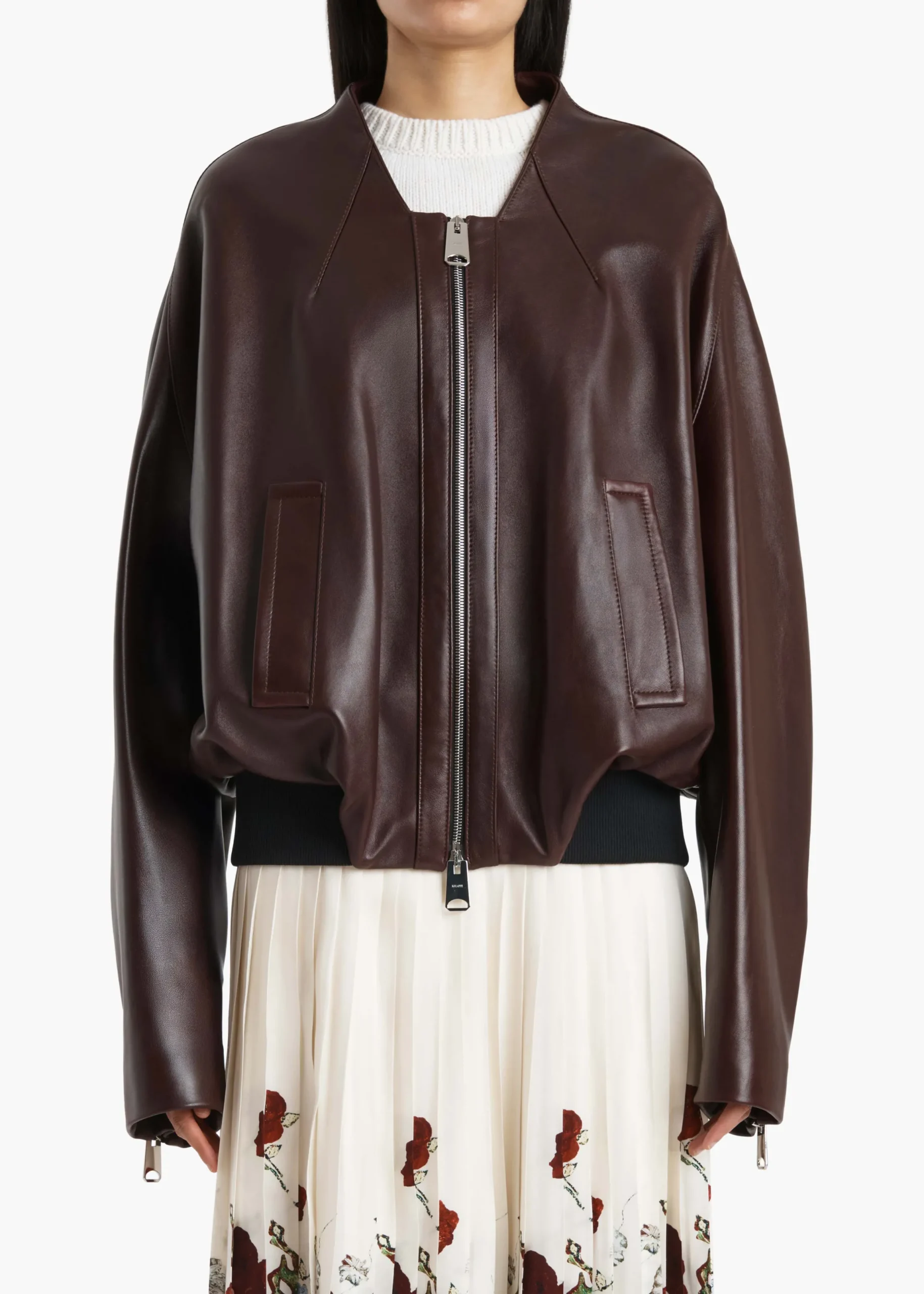Hewit Jacket in Bordeaux Leather