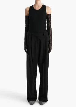 Isha Top in Black Silk Cashmere Jersey