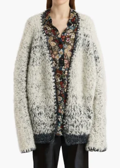 Jack Cardigan in Black and Glaze