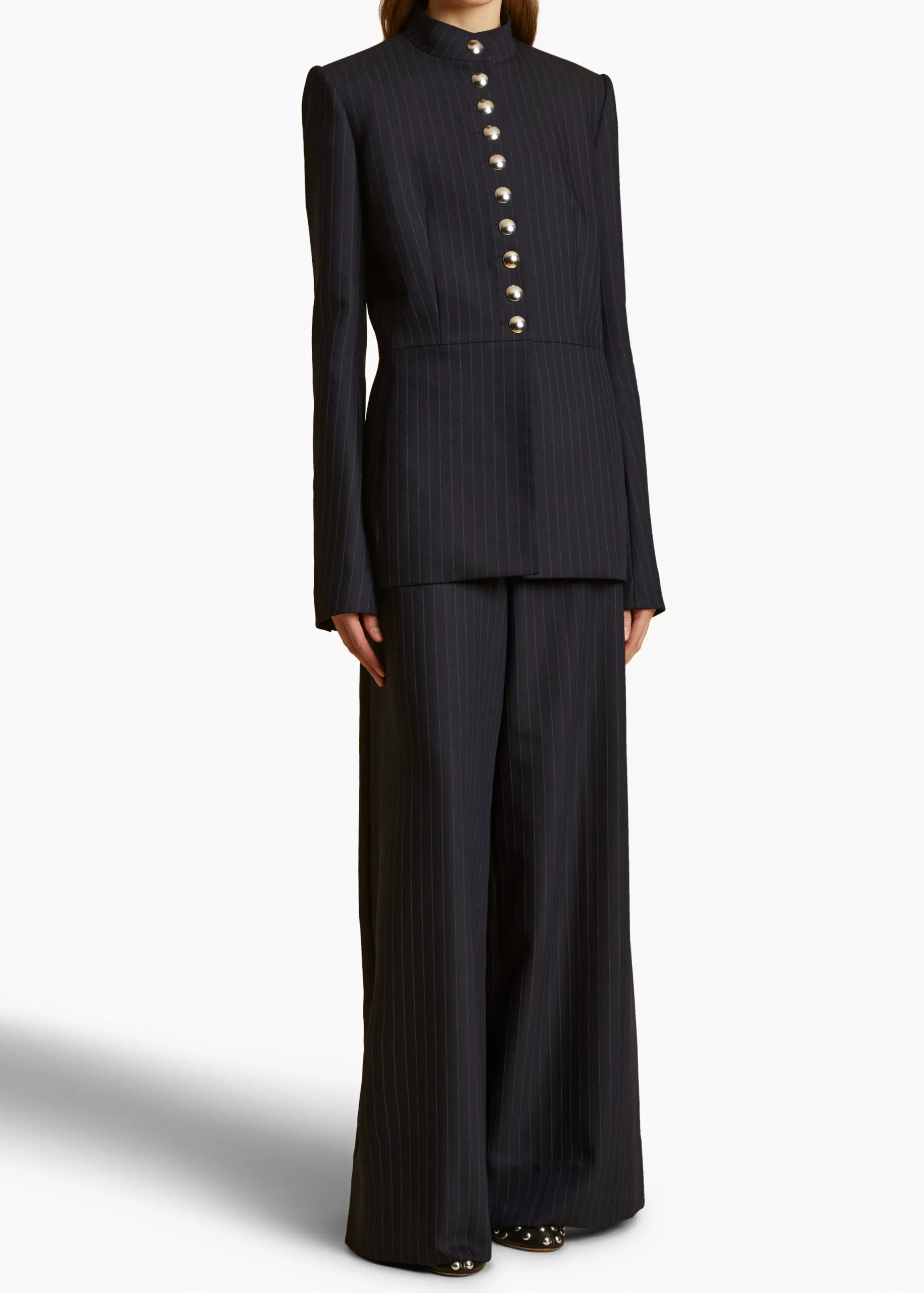 Jacob Pant in Navy and White Stripe