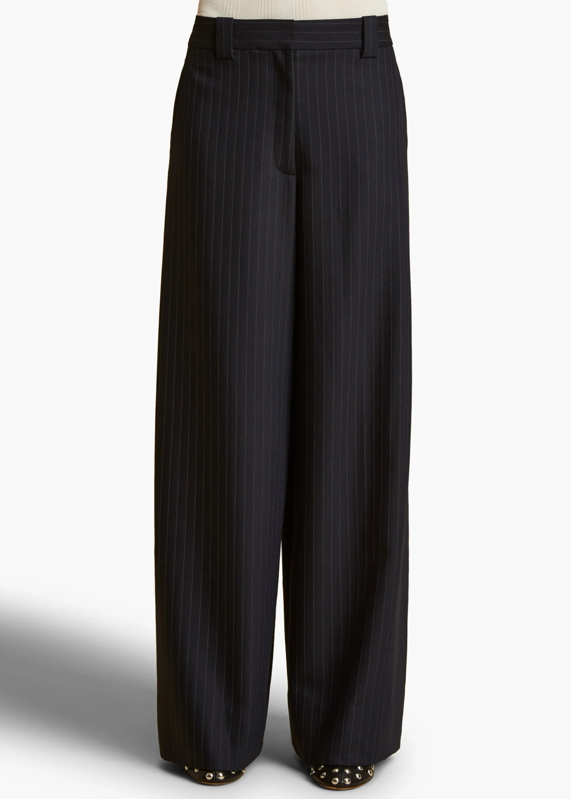 Jacob Pant in Navy and White Stripe