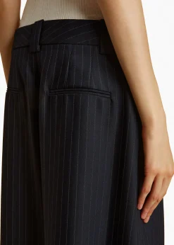 Jacob Pant in Navy and White Stripe