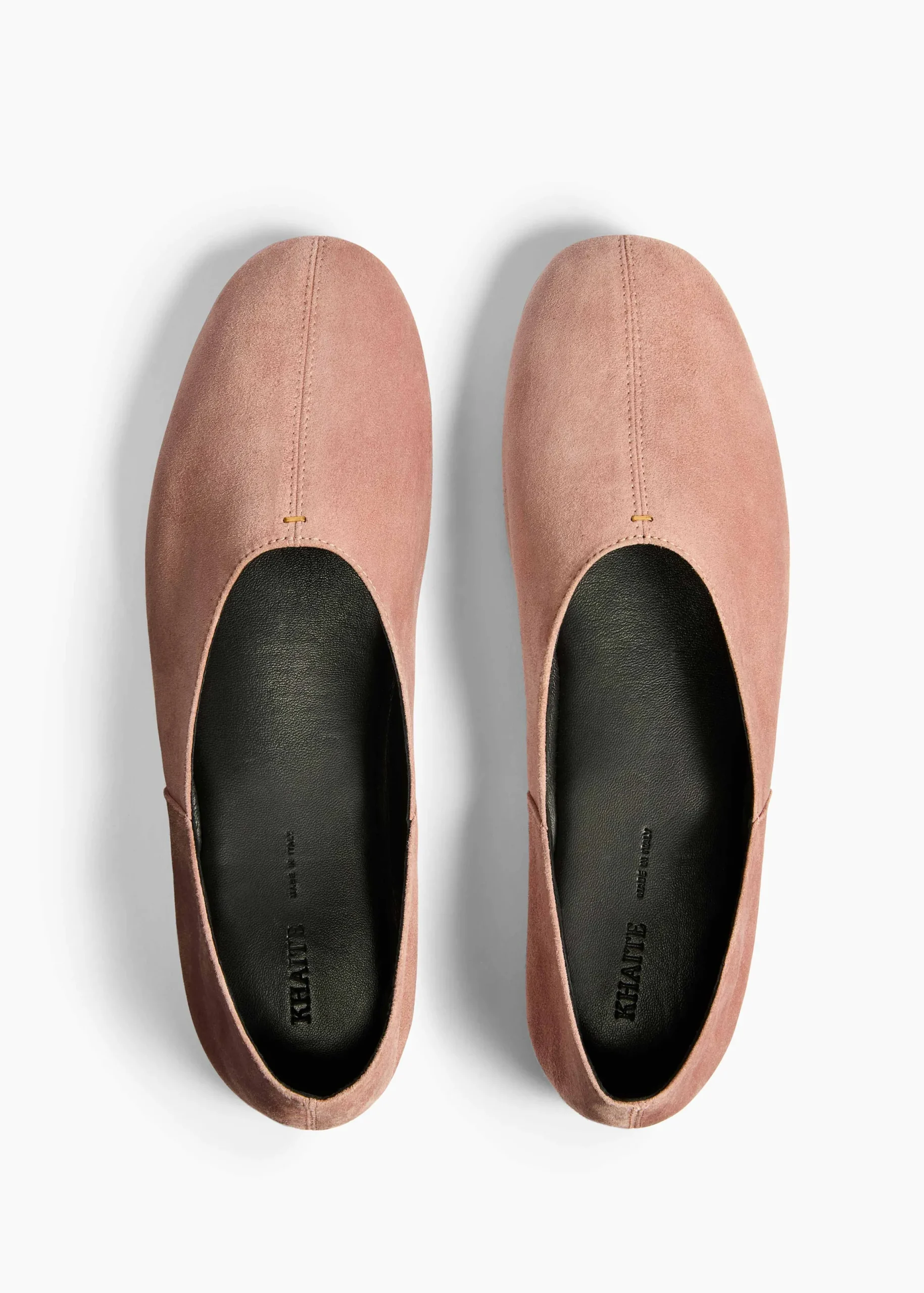 Jane Flat in Dusty Pink Suede