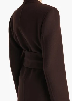 Jelson Coat in Dark Brown