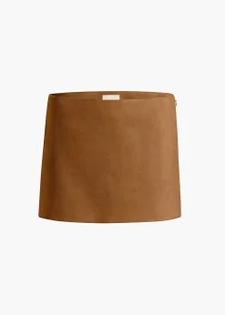 Jett Skirt in Toffee Suede