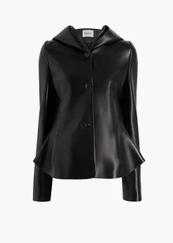 June Jacket in Black Leather