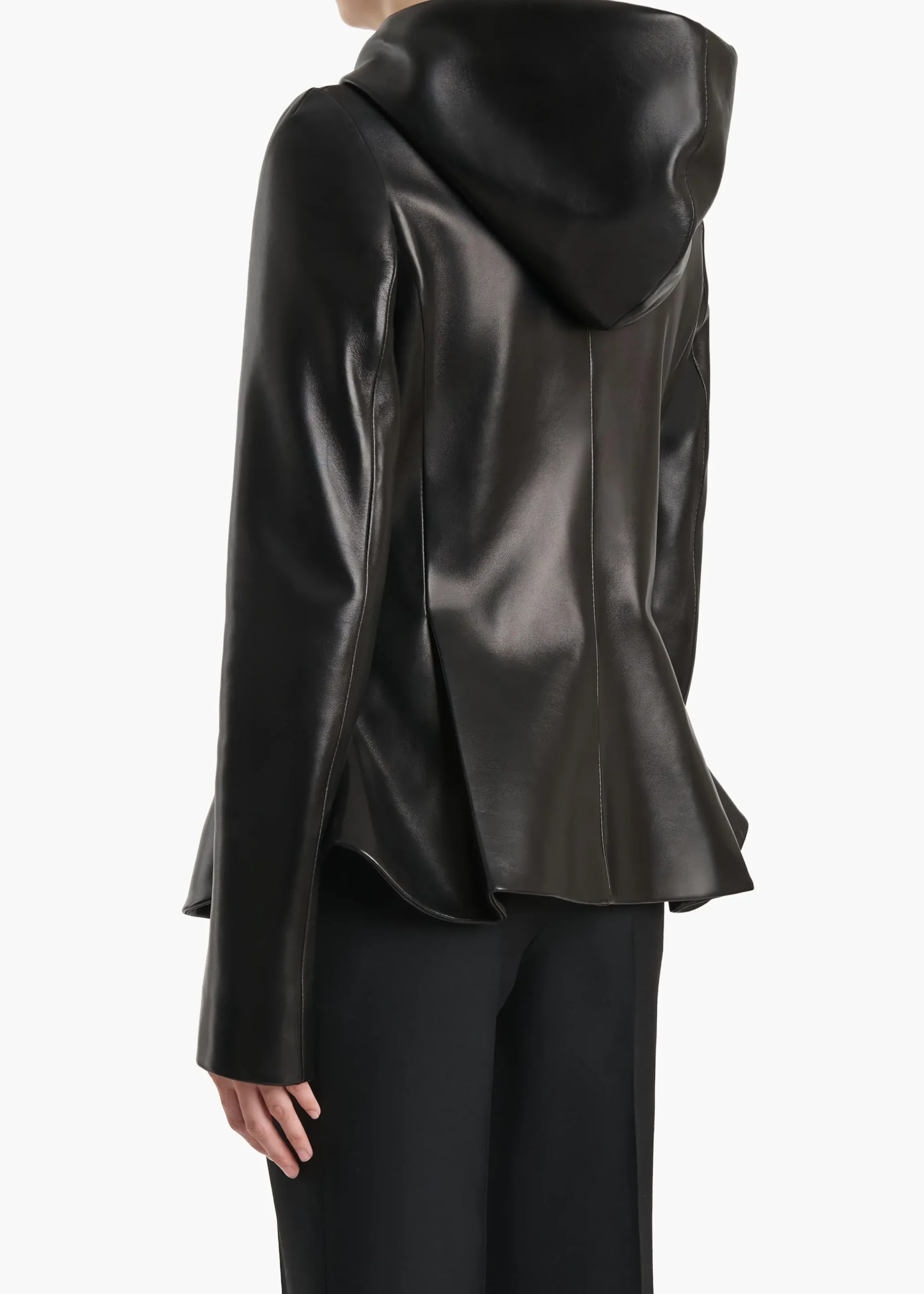 June Jacket in Black Leather