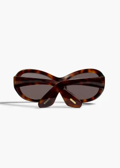 KHAITE x Oliver Peoples 1967C in Dark Mahogany and Brown