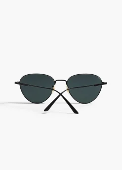 KHAITE x Oliver Peoples 1991C in Matte Black and Grey