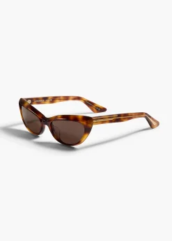 KHAITE x Oliver Peoples 1963C in Dark Mahogany and Brown