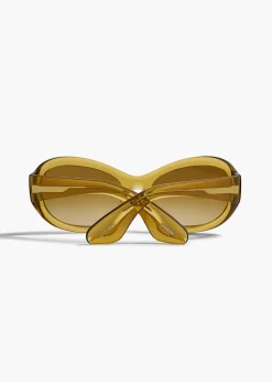KHAITE x Oliver Peoples 1967C in Dark Honey and Amaretto Gradient