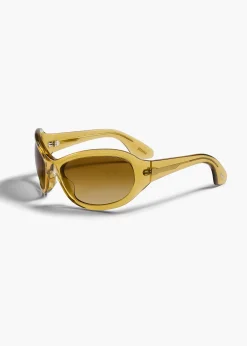 KHAITE x Oliver Peoples 1967C in Dark Honey and Amaretto Gradient