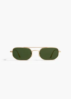KHAITE x Oliver Peoples 1989C in Gold and Green