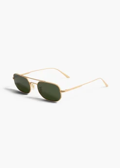 KHAITE x Oliver Peoples 1989C in Gold and Green