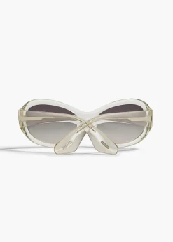KHAITE x Oliver Peoples 1967C in Pale Citrine and Grey Gradient