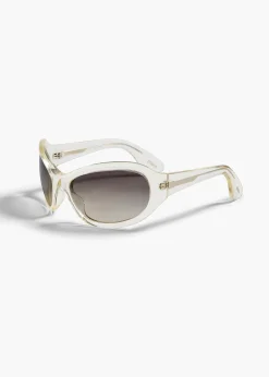 KHAITE x Oliver Peoples 1967C in Pale Citrine and Grey Gradient