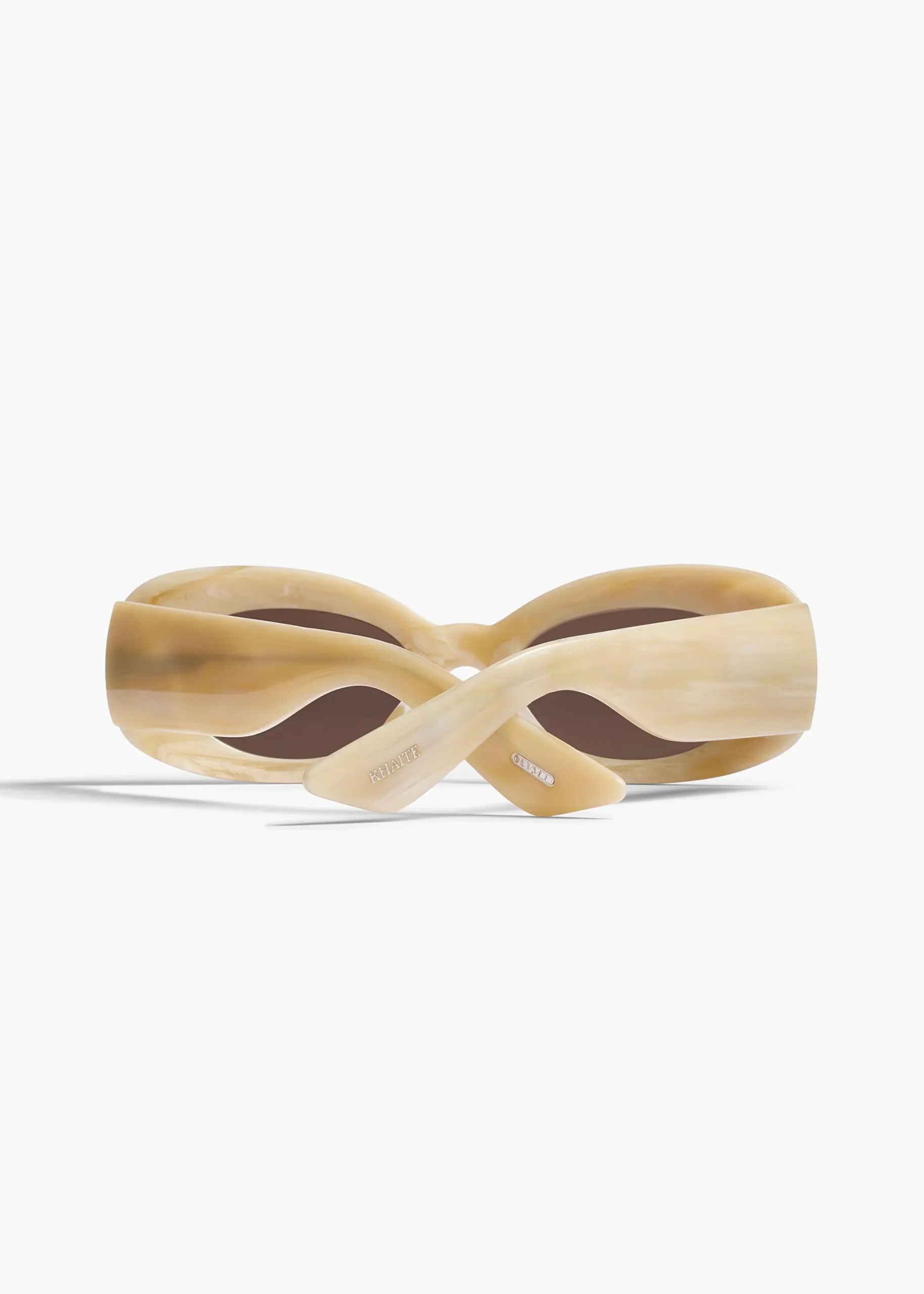 KHAITE x Oliver Peoples 1992C in Beige Silk and Brown