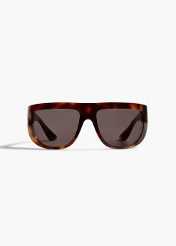 KHAITE x Oliver Peoples 1974C in Dark Mahogany and Brown