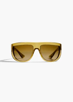 KHAITE x Oliver Peoples 1974C in Dark Honey and Amaretto Gradient