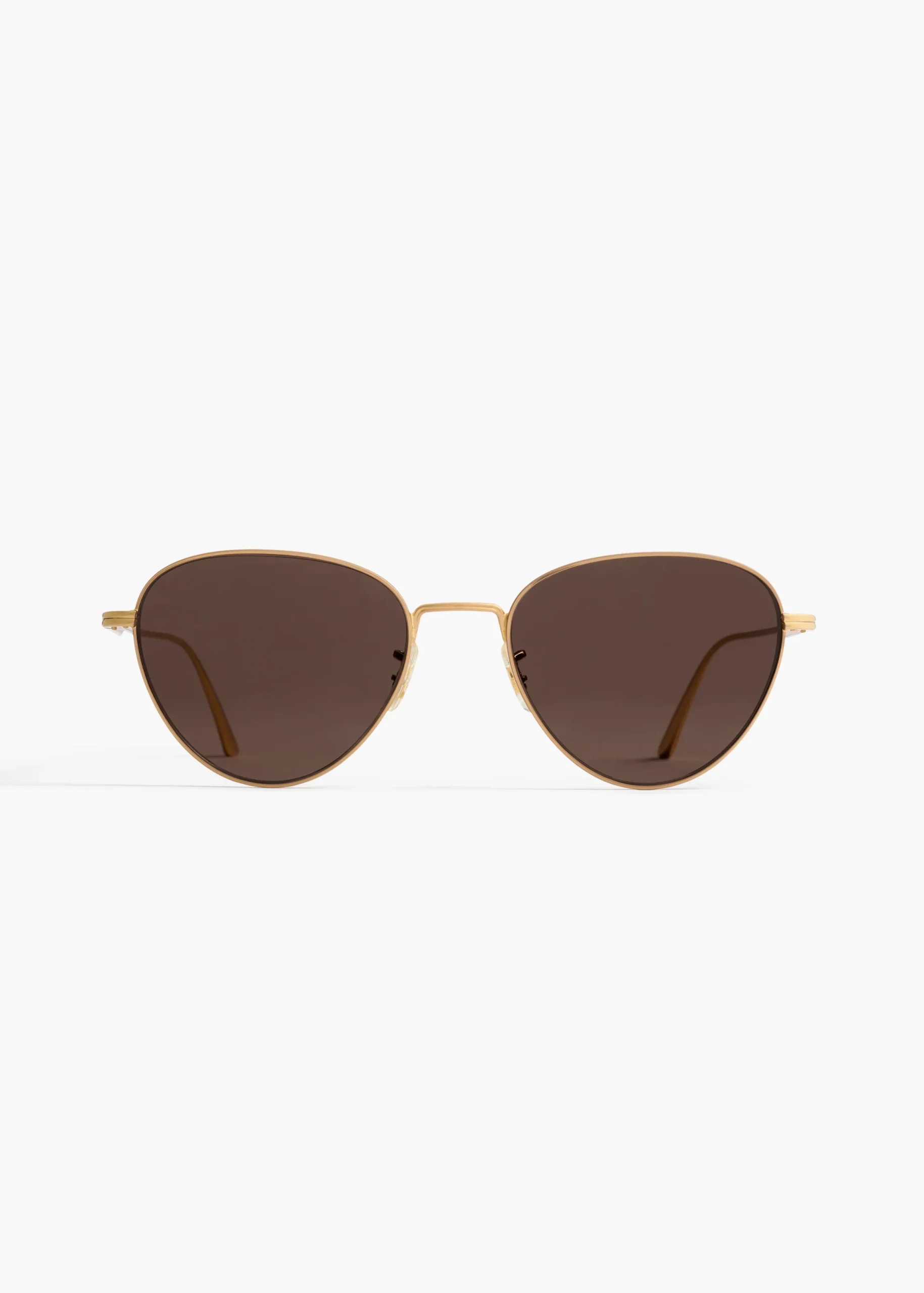 KHAITE x Oliver Peoples 1991C in Gold and Brown