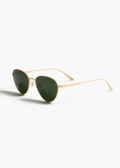 KHAITE x Oliver Peoples 1991C in Gold and Green