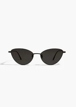 KHAITE x Oliver Peoples 1998C in Matte Black and Grey