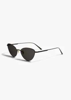 KHAITE x Oliver Peoples 1998C in Matte Black and Grey