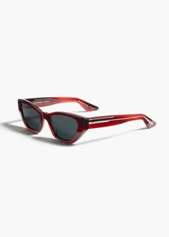 KHAITE x Oliver Peoples 1961C in Bordeaux Bark and Grey