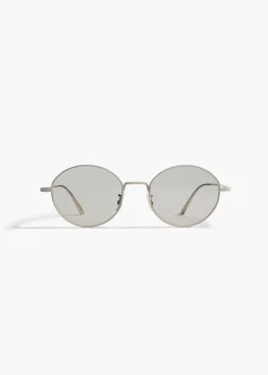 KHAITE x Oliver Peoples 1994C in Silver and Blue Light Filter