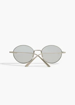 KHAITE x Oliver Peoples 1994C in Silver and Blue Light Filter
