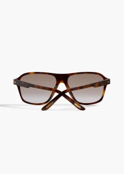 KHAITE x Oliver Peoples 1978RX in Dark Mahogany and Soft Tan Gradient