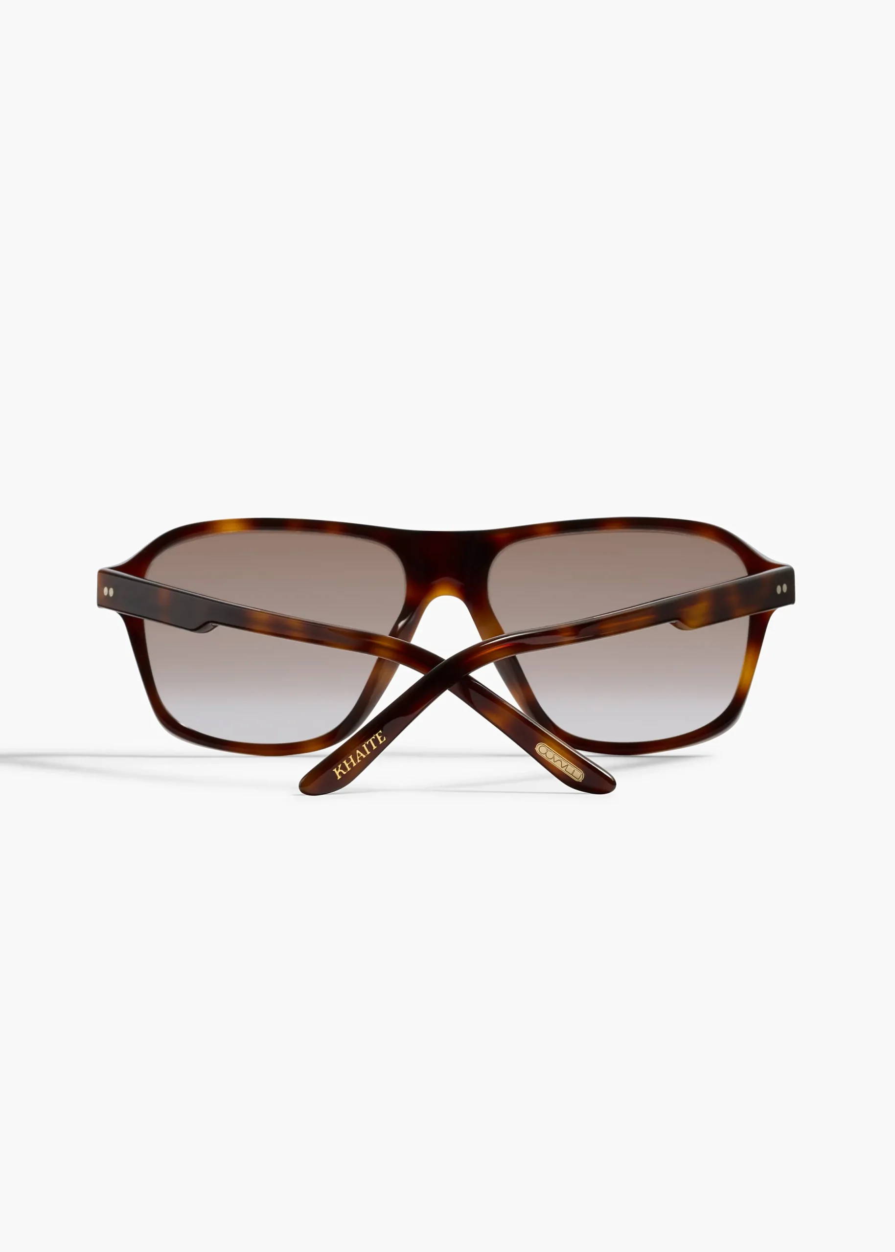 KHAITE x Oliver Peoples 1978RX in Dark Mahogany and Soft Tan Gradient