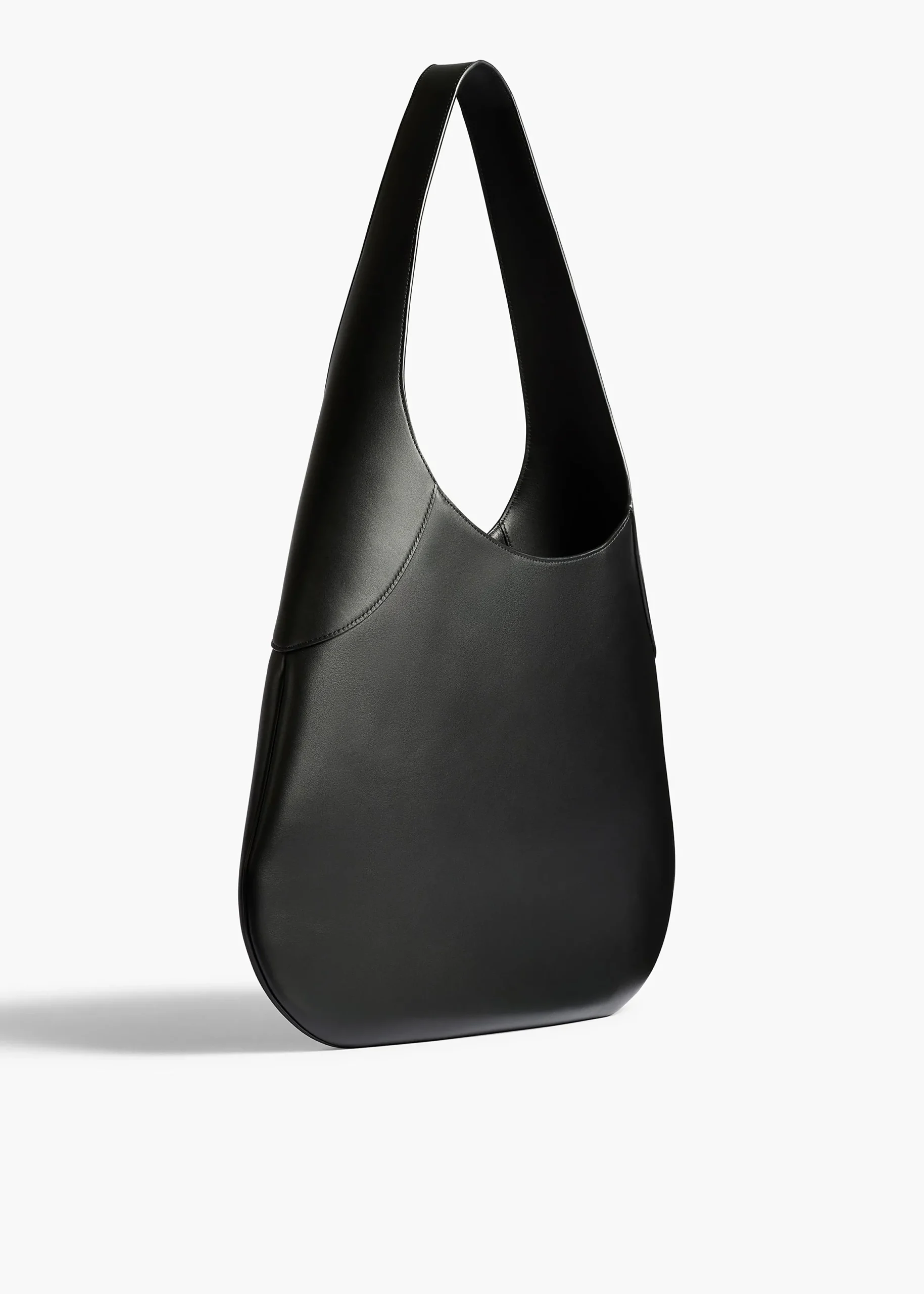 Large Joan Hobo in Black Leather