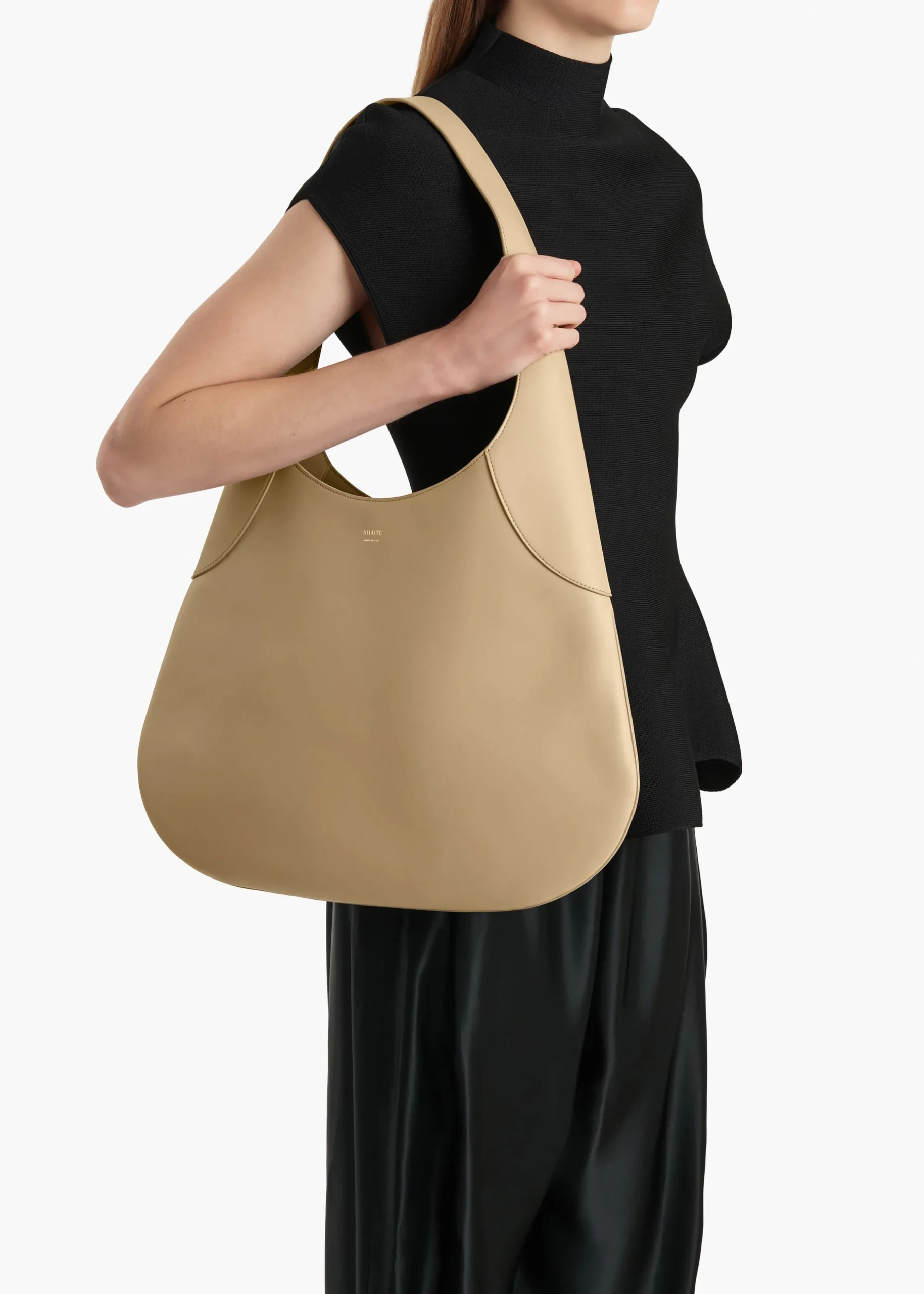 Large Joan Hobo in Toffee Leather