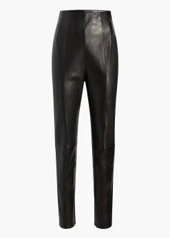 Lenn Pant in Black Leather