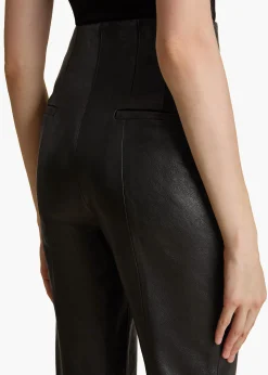 Lenn Pant in Black Leather
