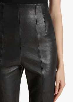 Lenn Pant in Black Leather