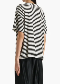 Linda T-Shirt in Black and Off White
