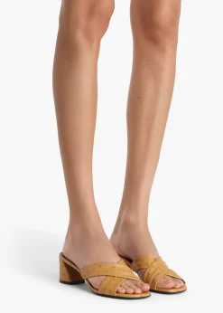 Liria Sandal in Chestnut Ostrich