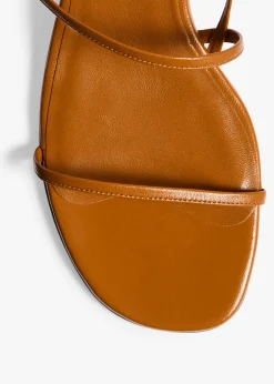 Loop Kitten Heel Sandal in Cuoio Leather