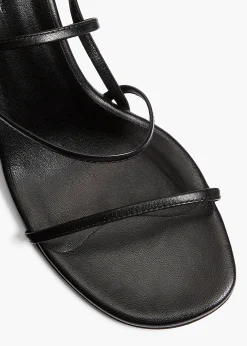 Loop Sandal in Black Leather