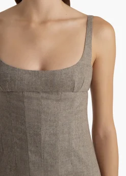 Lotte Dress in Sepia
