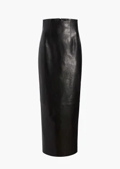 Loxley Skirt in Black Leather