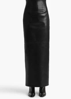 Loxley Skirt in Black Leather