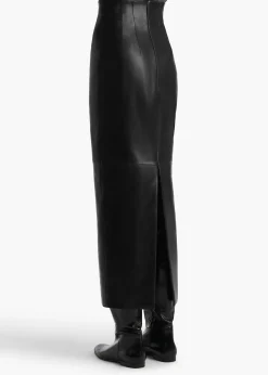 Loxley Skirt in Black Leather
