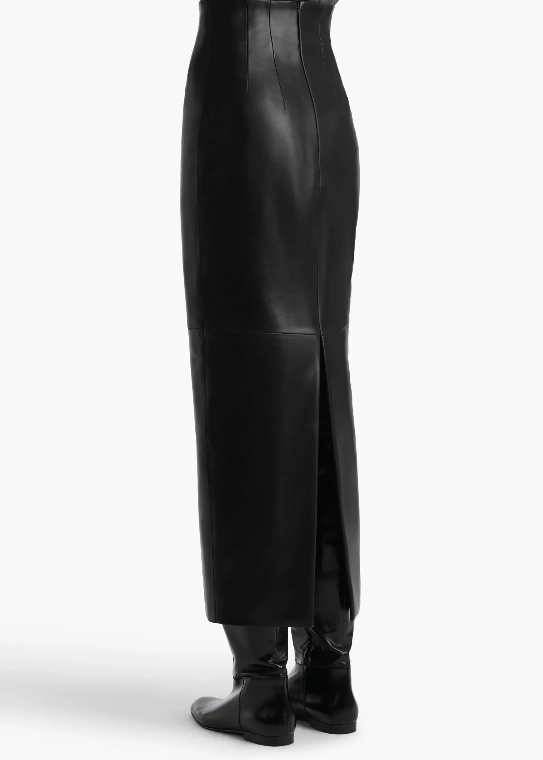 Loxley Skirt in Black Leather