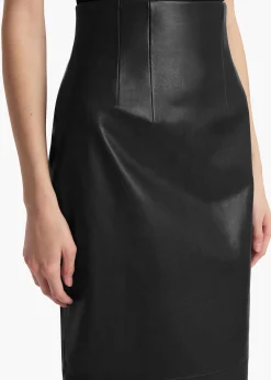 Loxley Skirt in Black Leather