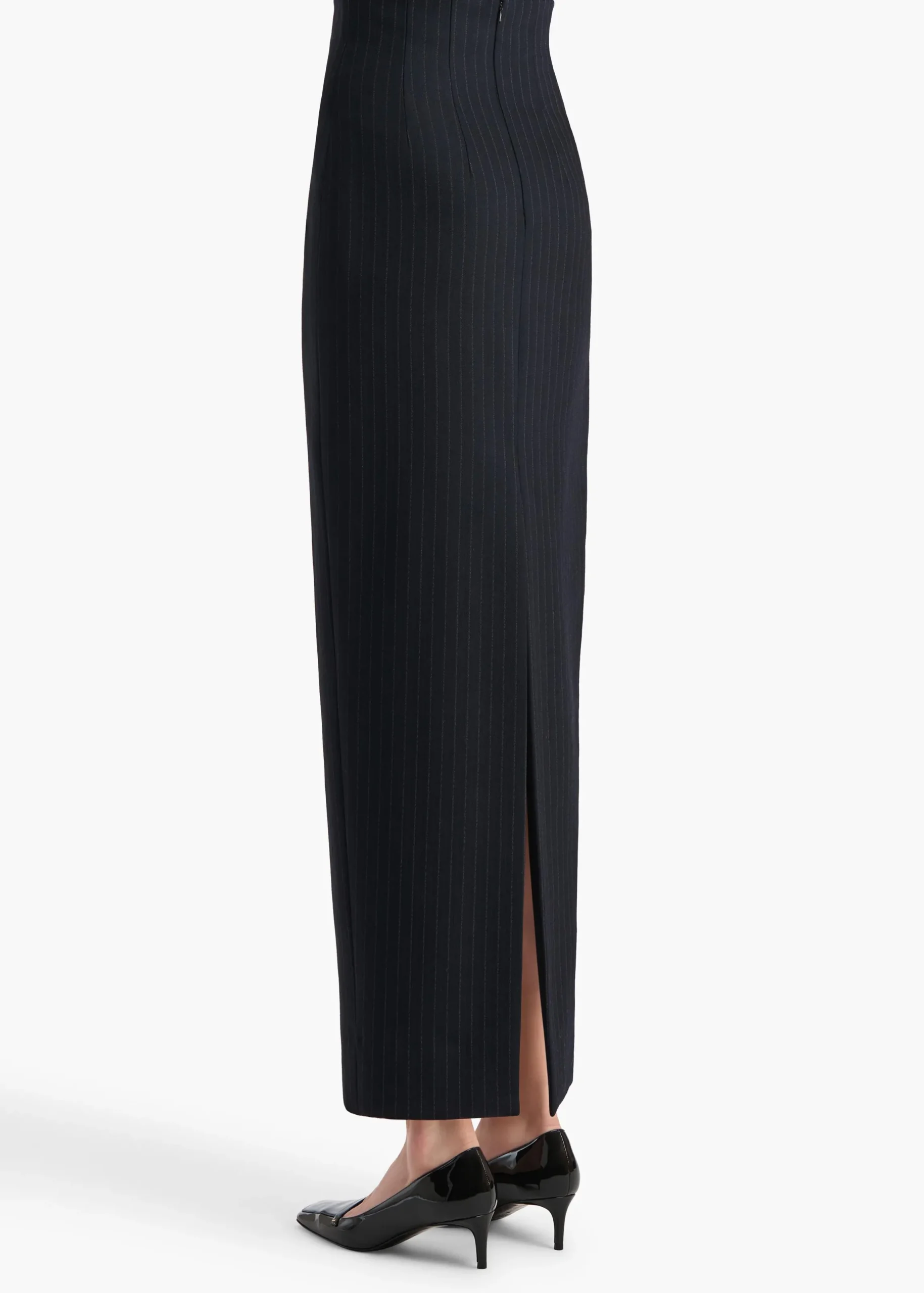Loxley Skirt in Navy and White Stripe
