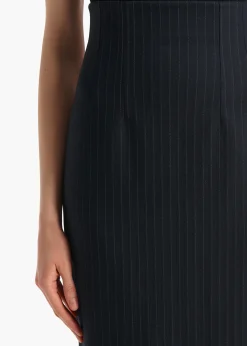 Loxley Skirt in Navy and White Stripe