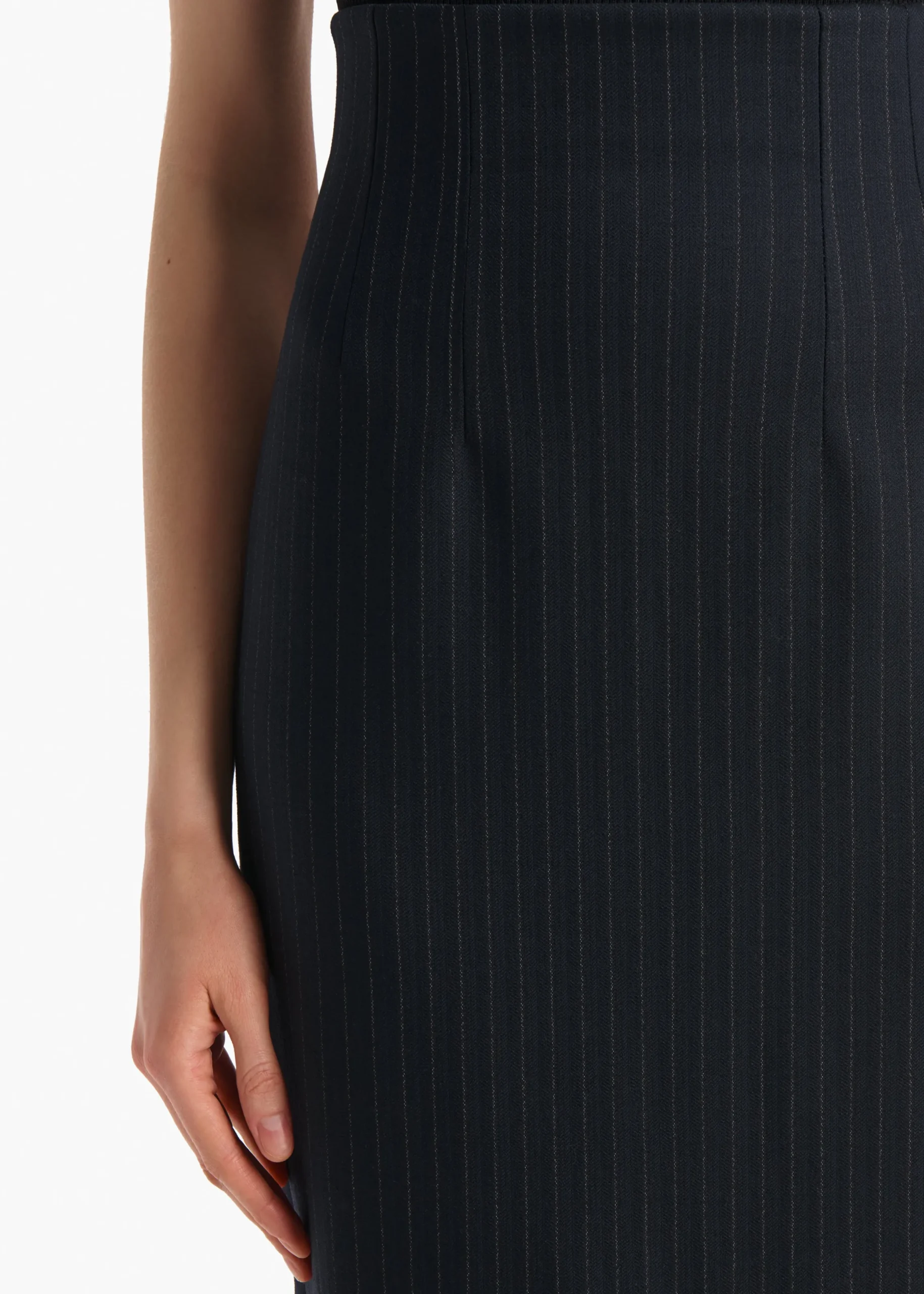 Loxley Skirt in Navy and White Stripe